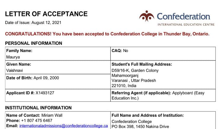 Help Me In Reaching Canada For My Higher Educations Ketto