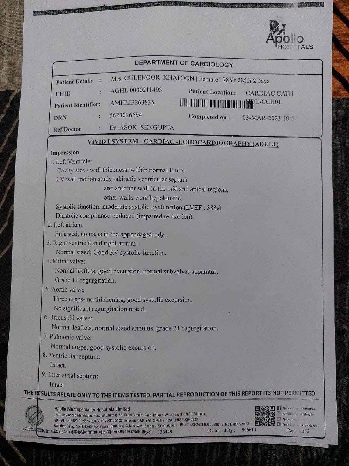 My Mother Is Suffering From Chest Infection. We Need Your Help To