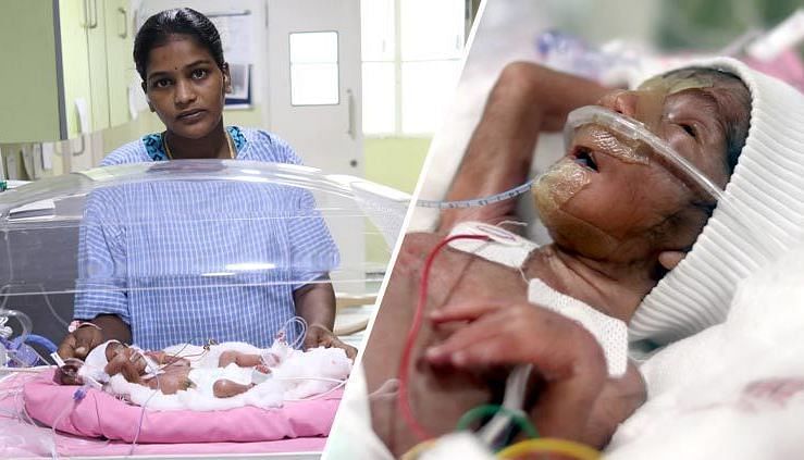 seven month born baby